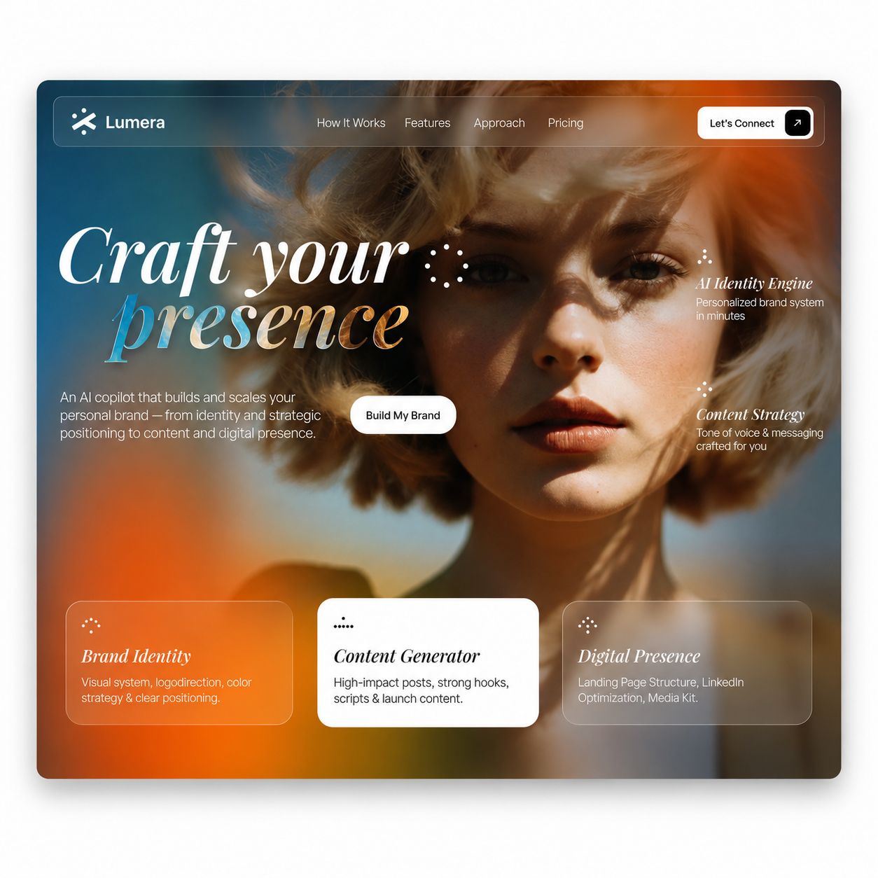Landing page marque personnelle et IA